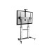 TV állvány 60"-100" álló, dönthető, állítható magasság, gurulós fekete/ezüst 650605