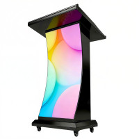 Digital Totem Pulpit TNS32-P2 32x96cm álló LED kjelzős szónoki emelvén..