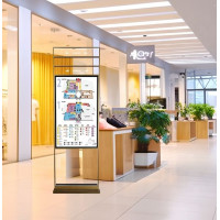 Digital Totem E-poster Glass CSN 55