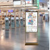 Digital Totem E-poster Glass CSN 55" 4K digitális plakát feliratozható felülettel Android