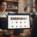 Digital Totem SF Touch A156-10D asztali 15.6"+10" érintő kijelzős POS terminal pénztárgép