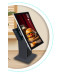 Digital Totem SF Touch Stand MERC2-Curved 24" mini FHD ívelt kijelzős kioszk nyomtatóval és QR kód olvasóval
