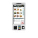 Digital Totem SF Touch Wall 27" FHD fali önkiszolgáló érintőkijelzős kioszk magyar adóügyi nyomtató hellyel és QR kód olvasóval