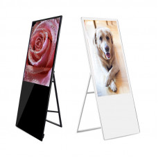 Digital Totem Portable Superslim E-poster 43" 4K hordozható digitális kijelző