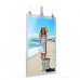 Digital Totem Ceiling 2side QLED Vertical E-poster 2x43" 4K mennyezetre